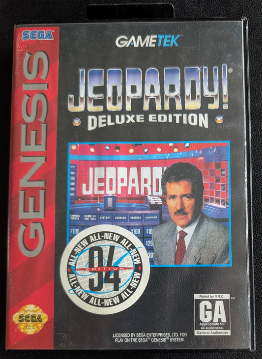 Jeopardy! Deluxe Edition - Boxed CIB (Sega Genesis) | 1993 | Trivia / Party