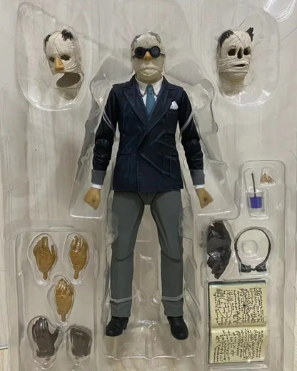 1/12 H.G. Wells Fantastic Sensation: The Invisible Man 7" NECA Ultra Detail PVC Action Figure Multiple Accessories + HEADS + Hands