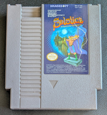 Solstice: The Quest for the Staff of Demnos (1990) - Nintendo NES | Authentic | Cleaned & Tested + Protection Sleeve