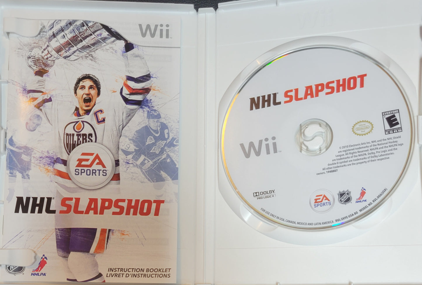NHL Slapshot – Nintendo Wii CIB – Great Shape – Clean Disc