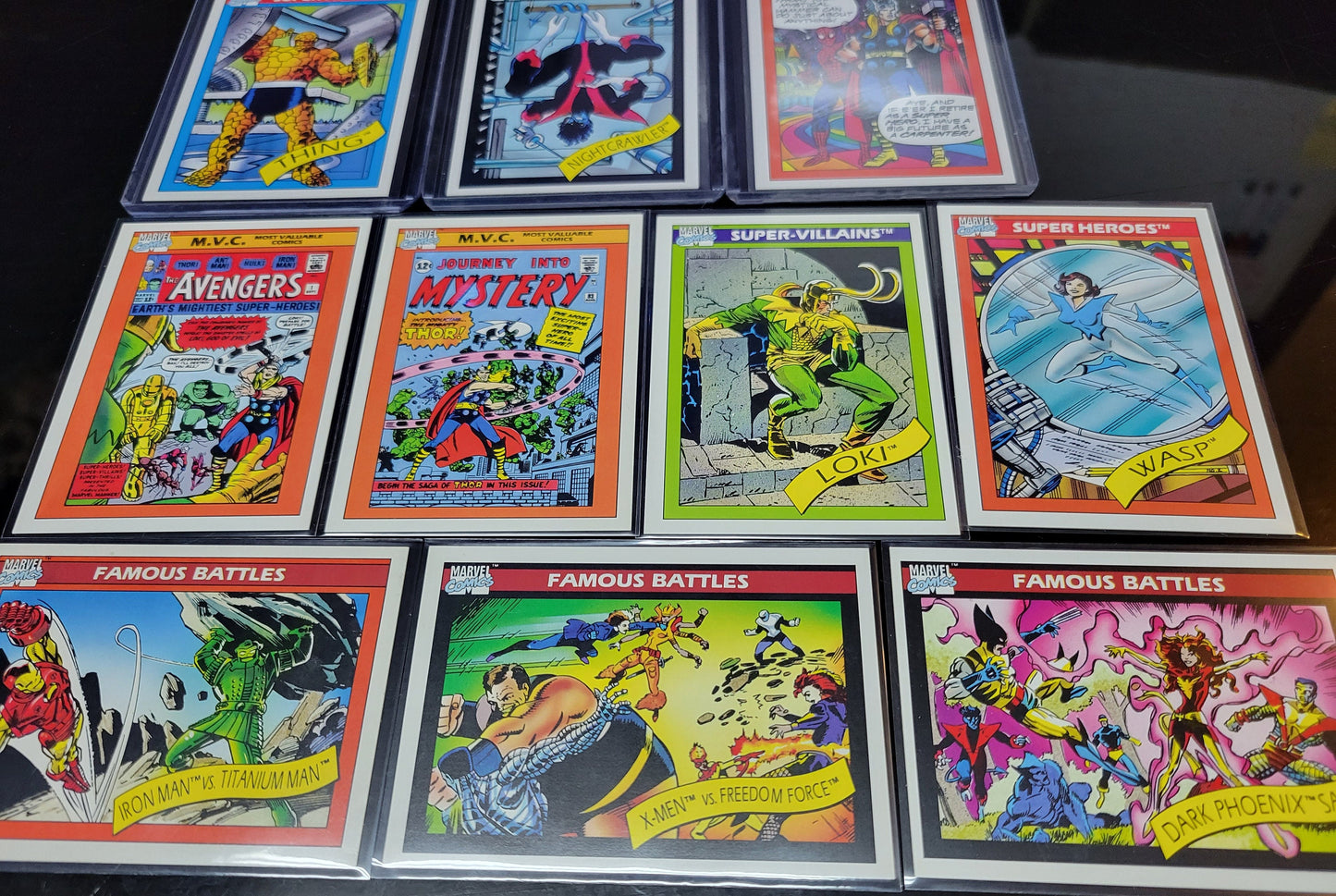 1st EDITION Marvel Cards 1990 One & Only Super Rare Base Set Spider-Man Venom Green Goblin X-Men Mr FANTASTIC First Time Ever Seen On Cards!