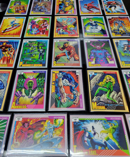 25 Ultra Mint 2nd EDITION / APPEARANCE Marvel Super Heros Ever On Cards - 1991 Original & Authentic Masterpiece Set Must See For Comic Fans!