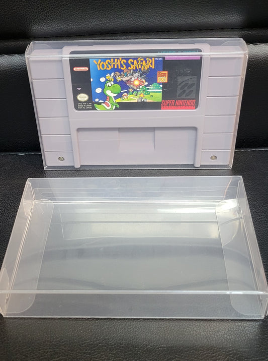 Authentic Yoshi's Safari - SNES - Super Nintendo Ent. System NTSC Cartridge Great Shape Plus Plastic Protector