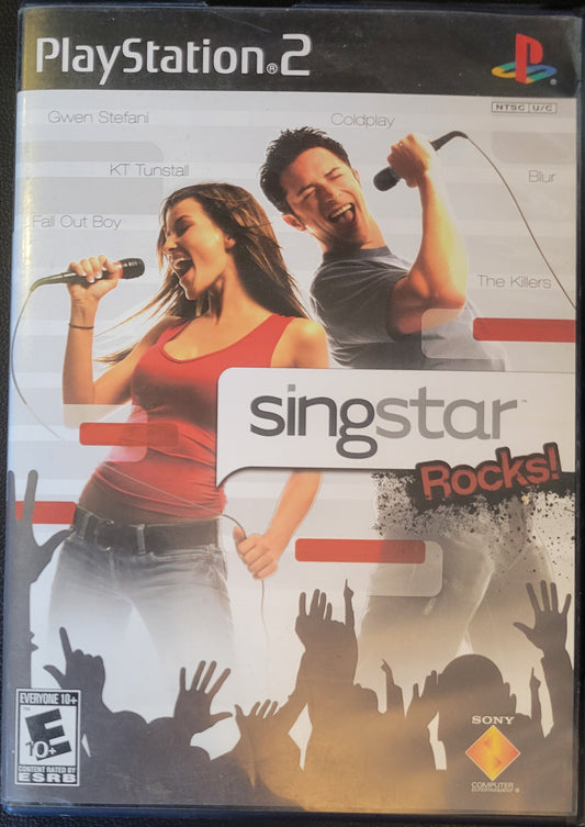Singstar Pop/Rock - Sony PlayStation 2 PS2 Pre-Owned Tested & Working Great Shape!