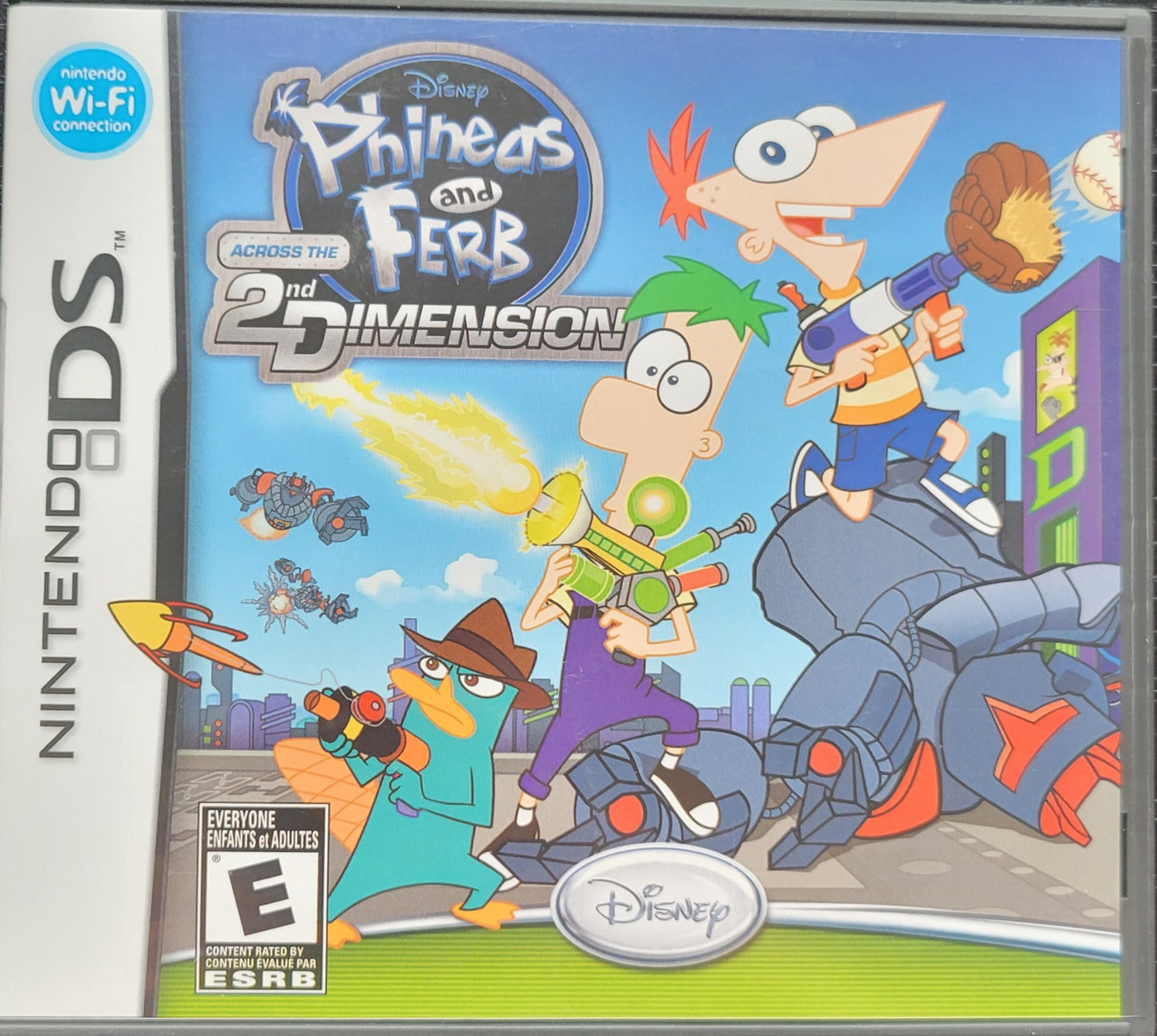 Phineas & Ferb: Across The Second Dimension - Nintendo DS - Handheld Console NTSC Cartridge Only Tested & Working