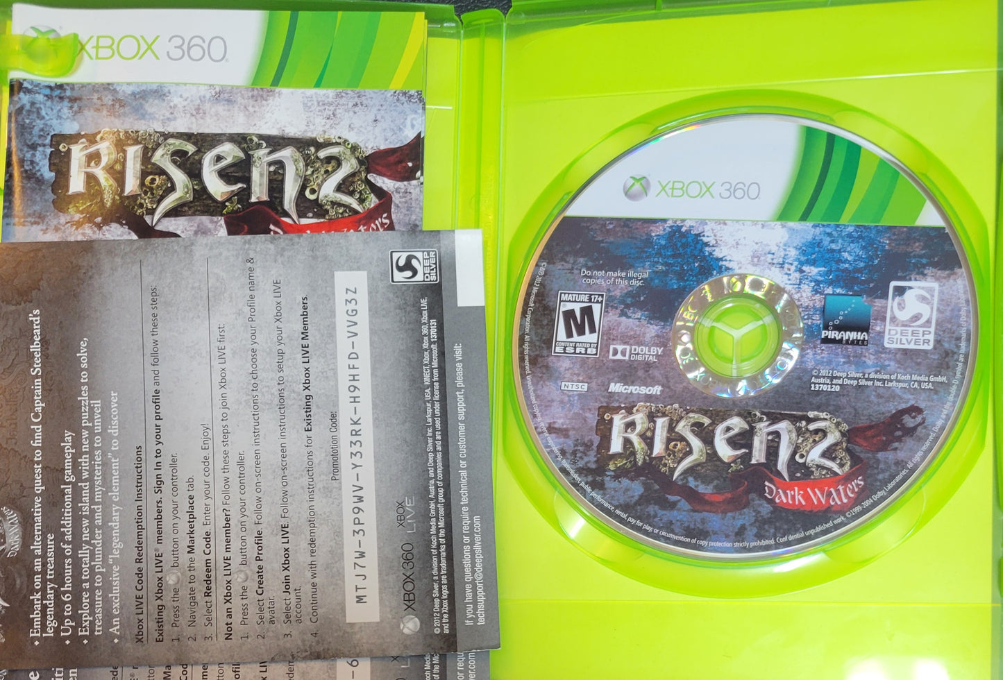 Risen 2: Dark Waters Special Edition – Microsoft Xbox 360 CIB – Clean Disc – RE-SEALED (2012)