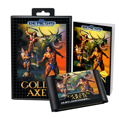 GOLDEN AXE 2 - CIB Boxed (Sega Genesis Cartridge) | 1990 | Action Platformer