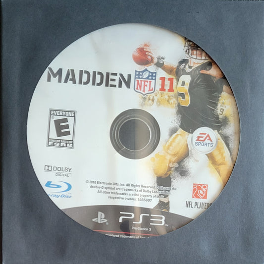 Madden 11 Disc Only – Sony PlayStation 3 (PS3) | Pre-Owned, Tested & in Great Condition