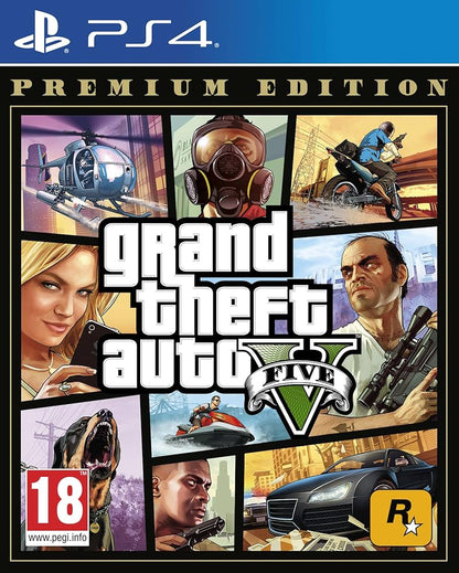 GTA Grand Theft Auto V Premium Edition *Rough Label* (CIB) – Sony PlayStation 4 PS4 – Re-Sealed (2014)