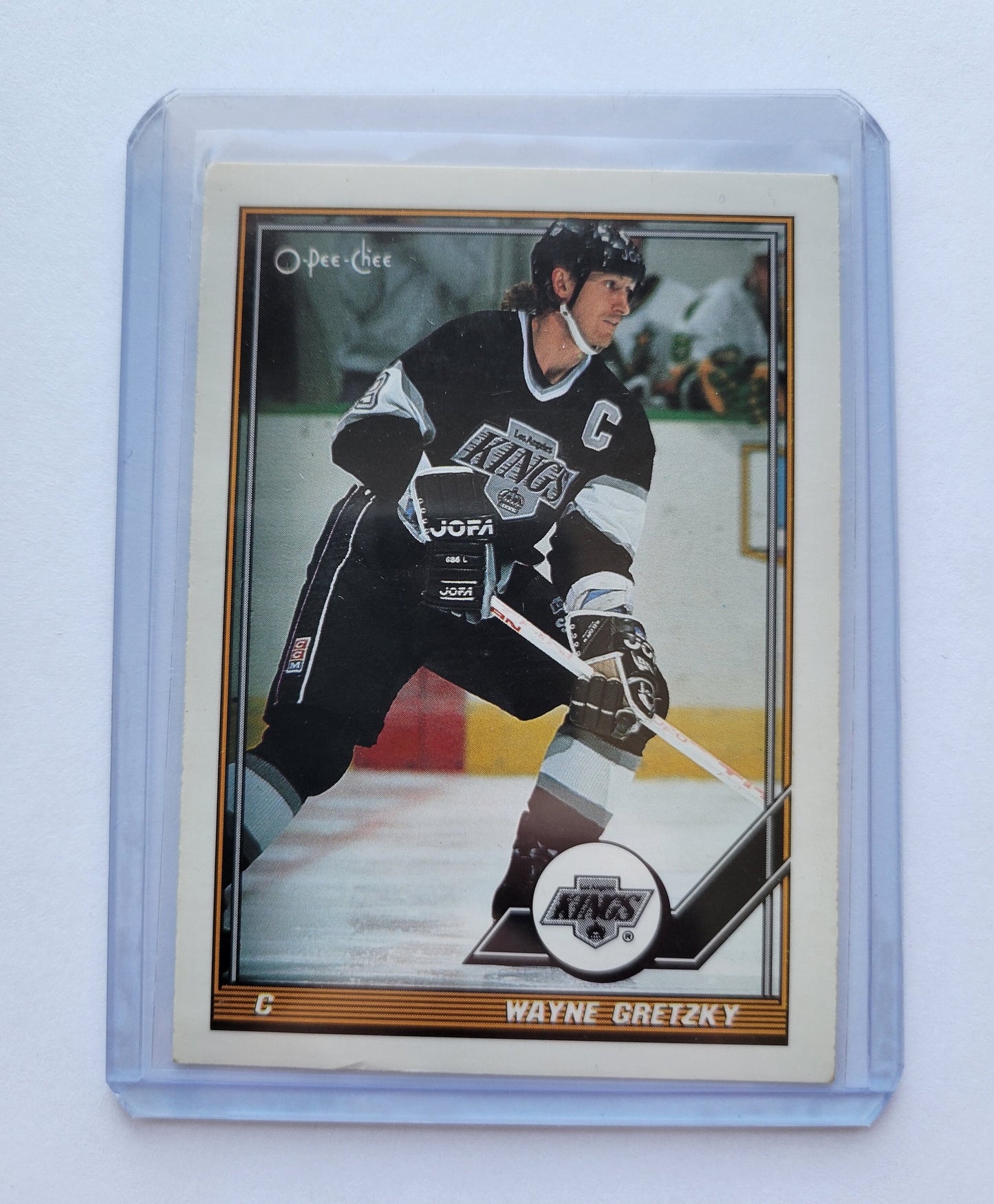 1991 Wayne Gretzky O-Pee-Chee #321 NHL Hockey Card Los Angeles Kings Center Great Shape Smoke Pet Free Home Soft + Top Loader Included