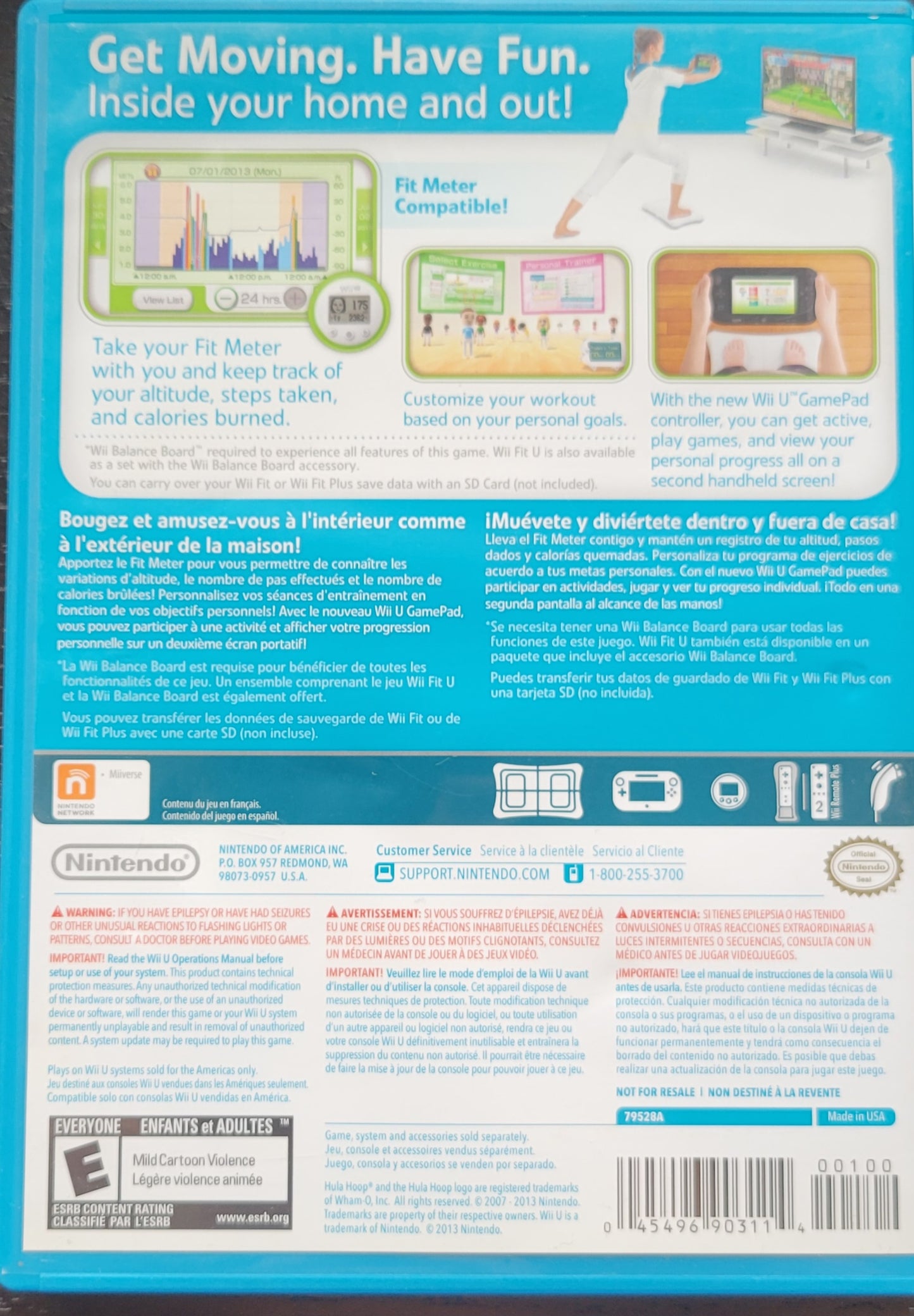 Wii Fit U - Nintendo - Wii U - Entertainment System CIB Clean Disc