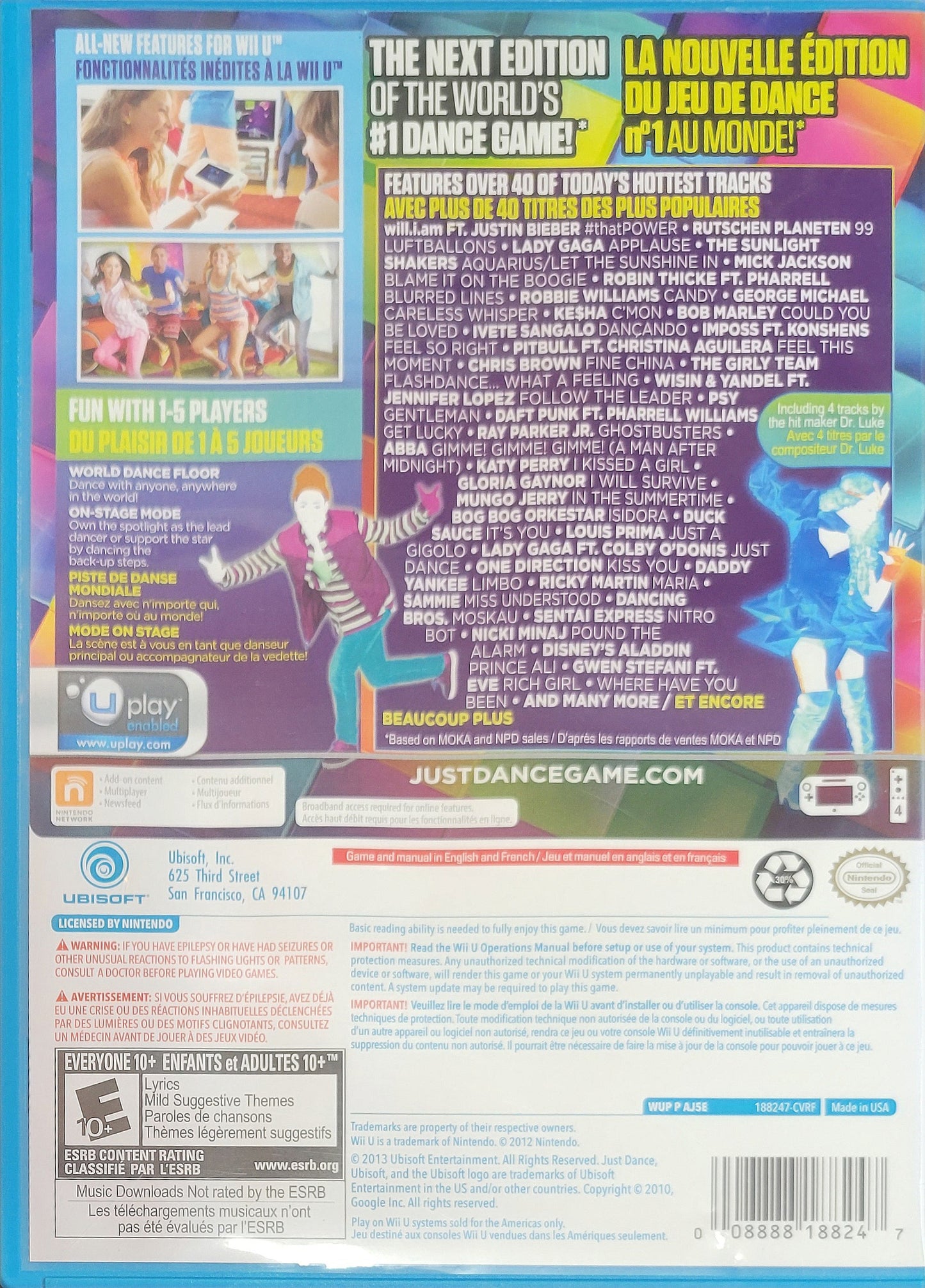 Just Dance 2014 – Nintendo Wii U CIB – RE-SEALED + Like New