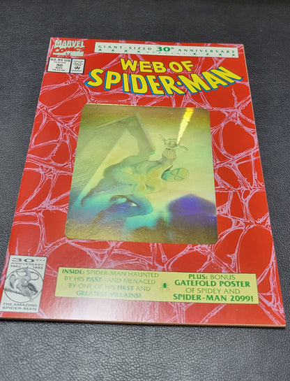 30th Anniversary WEB OF SPIDERMAN Comic Book Lot Of 3 Great Condition Smoke Free Home