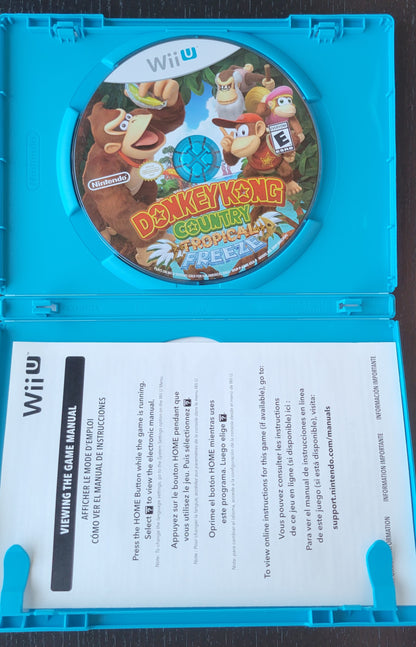 Donkey Kong Country: Tropical Freeze - Nintendo - 2014 Wii U - Entertainment System CIB Clean Disc Tested & Working