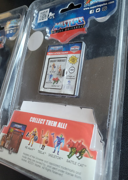 Action Micro Figures: Masters of the Universe - Teela + Collector’s Case (Set of 2) – Brand New / Factory Sealed