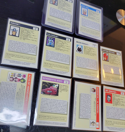 1st EDITION Marvel Cards 1990 One & Only Extremely Rare Base Set Spiderman Special Absolutely Mint Condition Worth Grading AUTHENTIC 10 Card