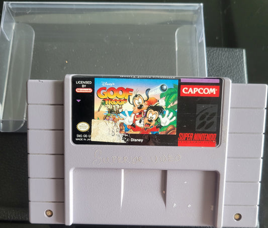 Goof Troop - Authentic SNES - Super Nintendo Ent. System 1995 NTSC Cartridge + Protector