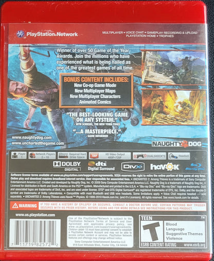 Uncharted 2: Among Thieves (CIB) – Game of the Year Edition – Sony PlayStation 3 PS3 – Clean Disc