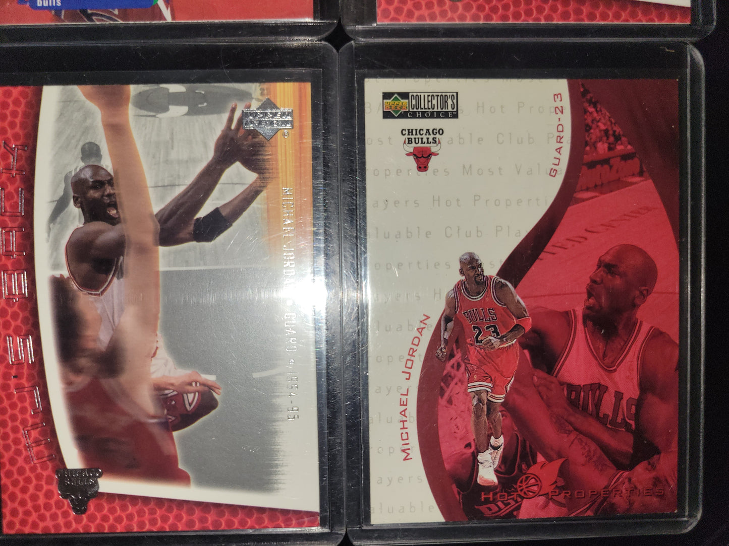 VINTAGE Lot Of 6 MICHAEL JORDAN Upper Basketball Cards Great Shape Protected Since New Smoke Free Home NBA Basketball Card