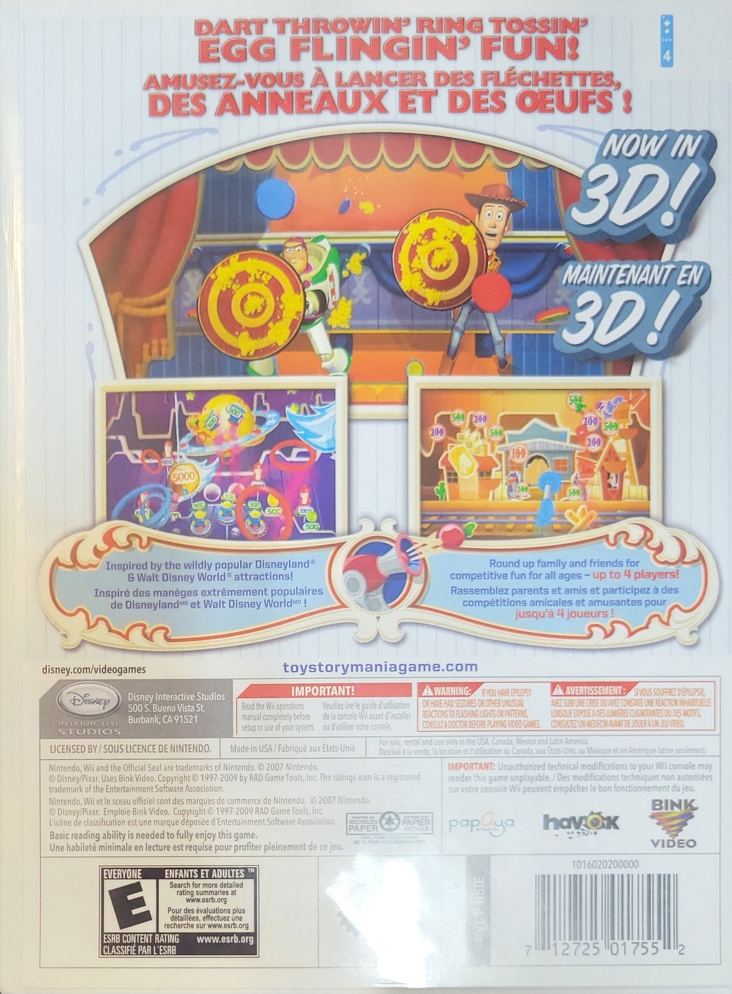 Toy Story Mania! – 2009 Nintendo Wii CIB Re-Sealed Clean Disc