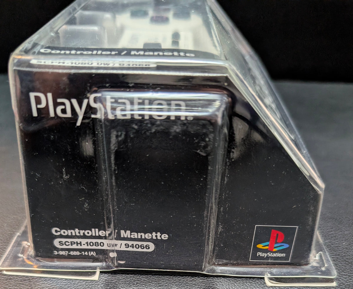 Sony PlayStation PS1 Controller SCPH-1080 UW (1994) | White | Complete in Box (CIB) | Open Box | Rare