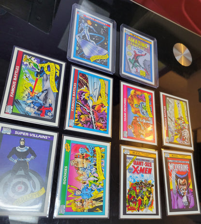 1st EDITION Marvel Cards 1990 One & Only Extremely Rare Base Set Spiderman Special Absolutely Mint Condition Worth Grading AUTHENTIC 10 Card