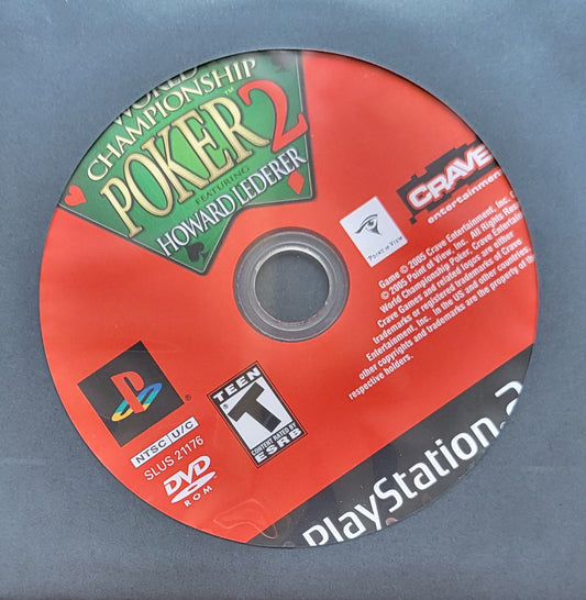 WCP Poker - Sony PlayStation 2 Ps2 (Disc Only) - Used Condition