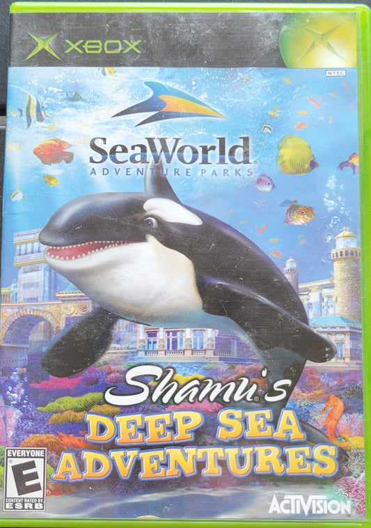 Sea World: Shamu's Deep Sea Adventures Microsoft XBOX - Disc + Box Pre-Owned Great Shape Tested & Working