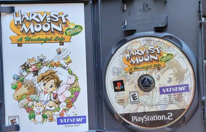 HARVEST MOON: A Wonderful Life *Collector's Edition* - Sony PlayStation 2 PS2 CIB Pre-Owned Great Shape! Tested & Working