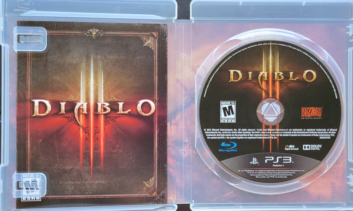 DIABLO 3 - Sony PlayStation 3 PS3 Pre-Owned MINT Great Shape! Tested & Working