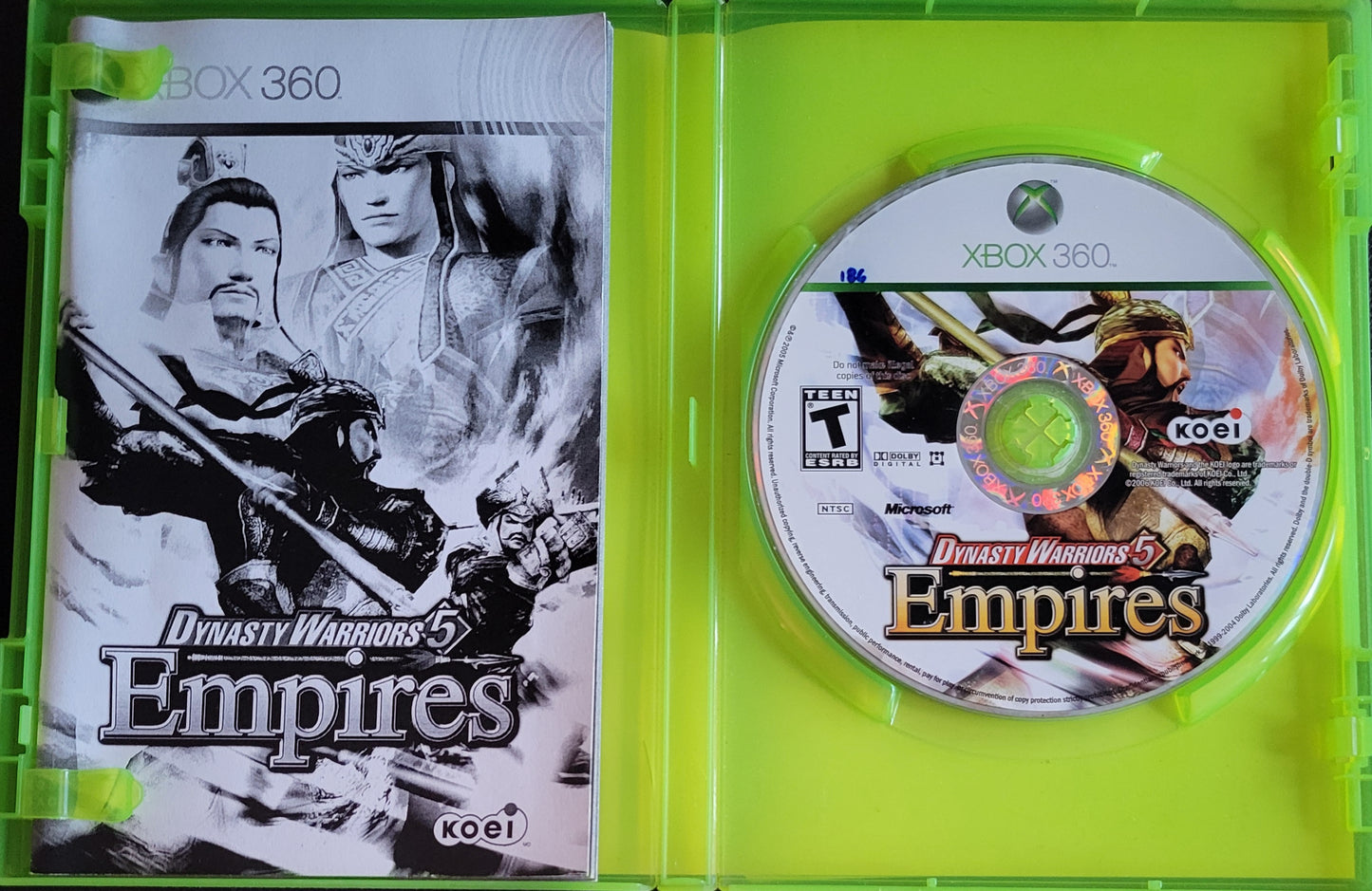 Dynasty Warriors 5: EMPIRES - Microsoft XBOX 360 - CIB Pre-Owned Great Shape Tested & Working