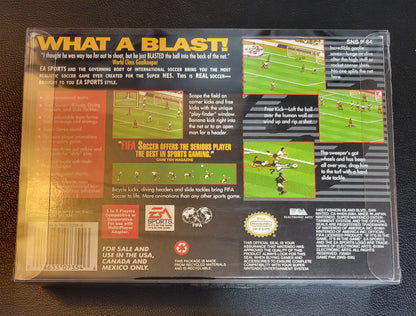 FIFA International Soccer (SNES) - Super Nintendo Ent. IMMACULATE Condition FACTORY PLASTIC - (CIB)