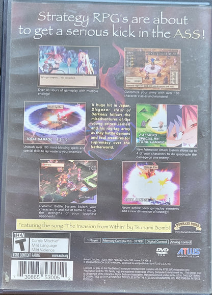 RARE DISGAEA: Hour Of Darkness - Sony PlayStation 2 2003 PS2 CIB Pre-Owned Great Shape! Tested & Working