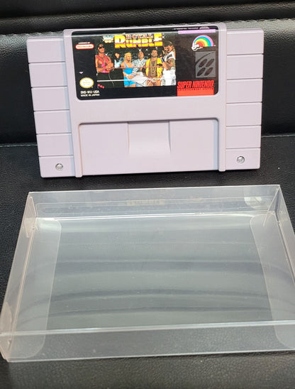 1992 WWF Royal Rumble Wrestling SNES Authentic Cartridge (Super Nintendo Entertainment System) Classic Arcade Game Great Original Condition Plus Protector