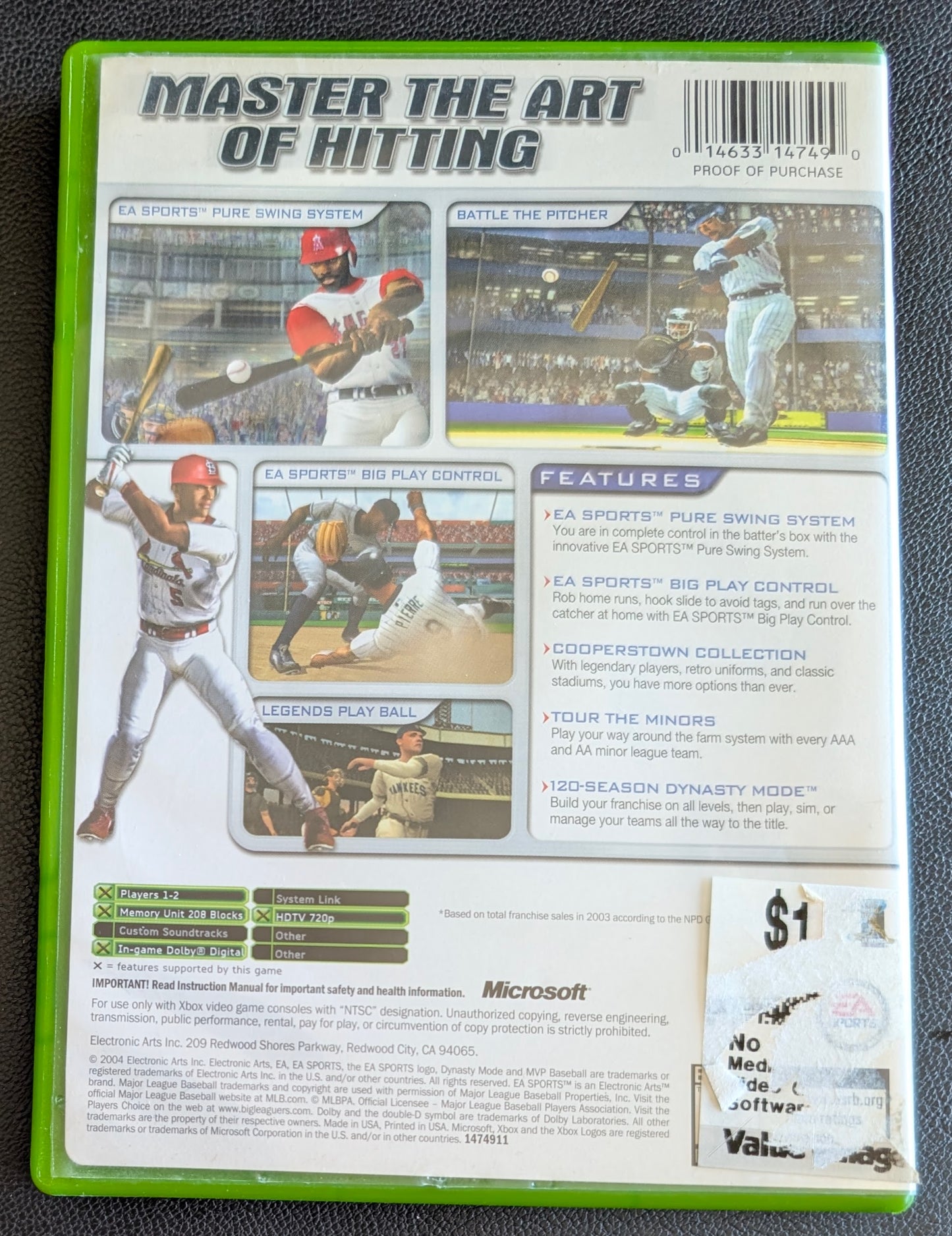 MVP Baseball 2004 (2004) - CIB Original Xbox | RE-Sealed