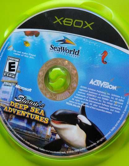 Sea World: Shamu's Deep Sea Adventures Microsoft XBOX - Disc + Box Pre-Owned Great Shape Tested & Working