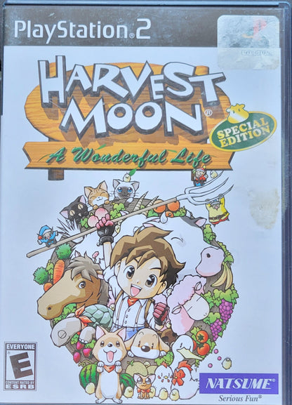 HARVEST MOON: A Wonderful Life *Collector's Edition* - Sony PlayStation 2 PS2 CIB Pre-Owned Great Shape! Tested & Working