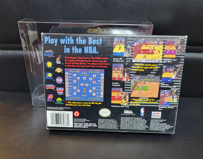 BULLS Vs Blazers (SNES) - Super Nintendo Ent. 1993 IMMACULATE Condition FACTORY PLASTIC - (CIB)