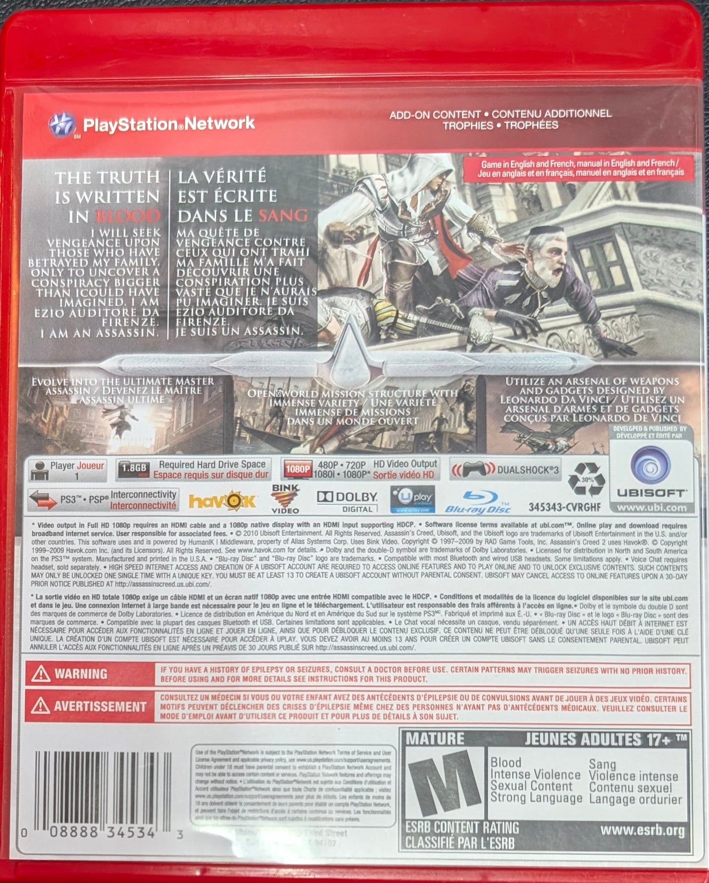 Assassin’s Creed 2 – Sony PlayStation 3 (PS3) | RE-Sealed Standard Edition | Excellent Condition