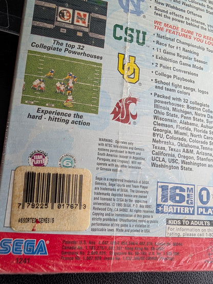 College Football's National Championship 2 - SEALED (Sega Genesis) | 1995 | Sports / Football