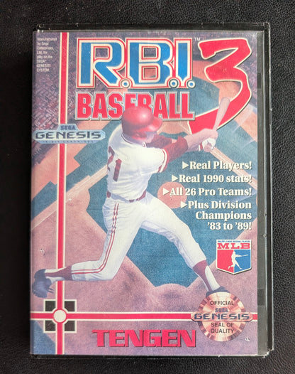 RBI Baseball 3 - Boxed CIB (Sega Genesis) | 1993 | Sports / Baseball