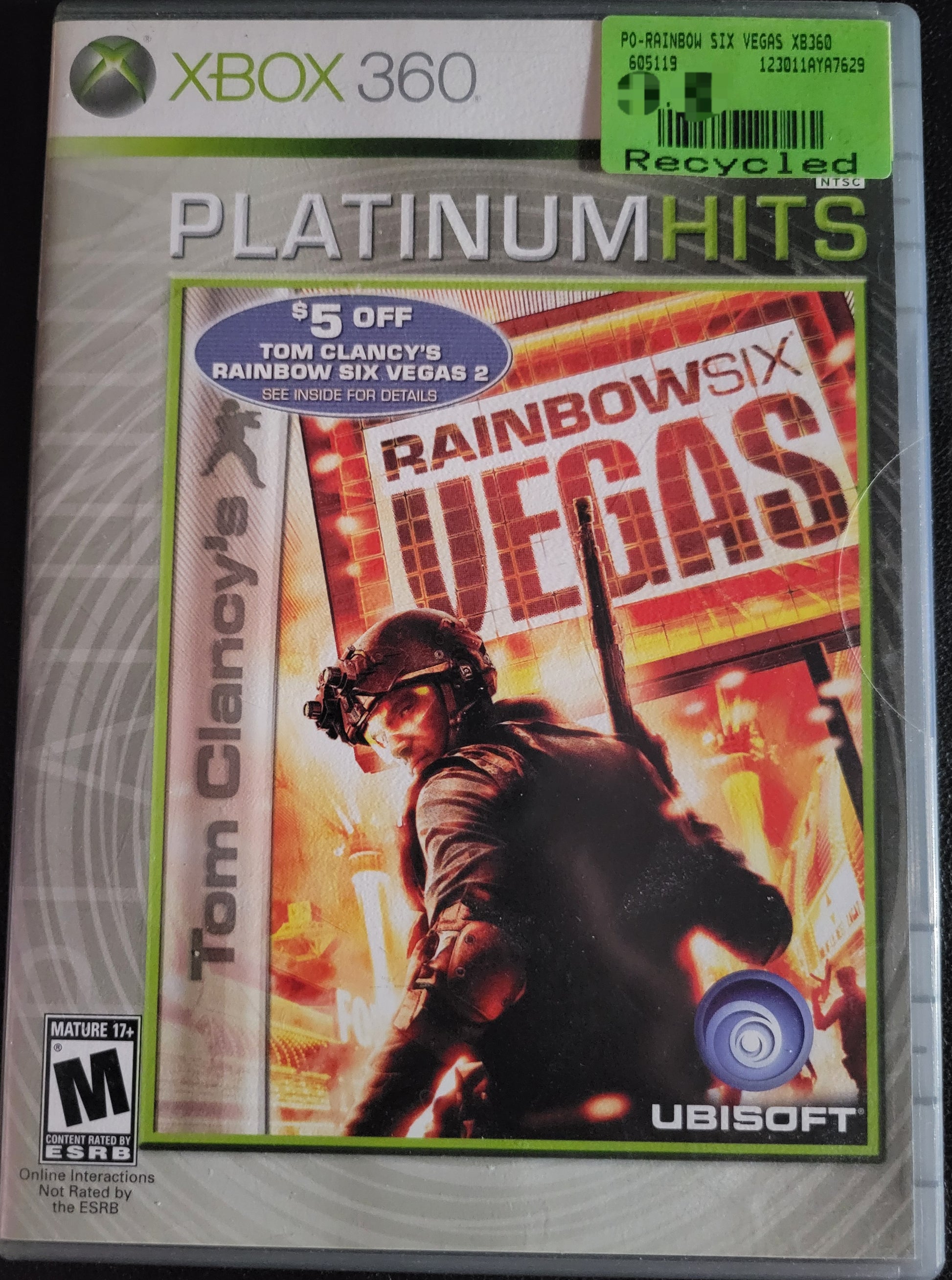 RAINBOW 6 VEGAS 2 + GHOST RECON AW 2 / XBOX 360 - Jeux vidéo RAINBOW 6 VEGAS 2 + GHOST RECON AW 2 / XBOX 360 - Jeux vidéo