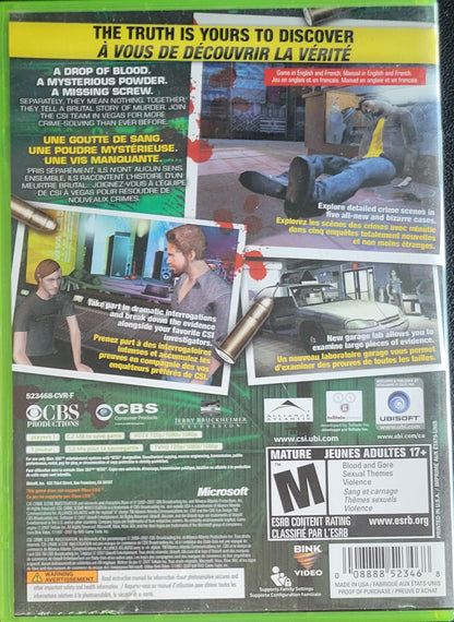CSI: Hard Evidence – Microsoft Xbox 360 CIB – Clean Disc – RE-SEALED (2007)