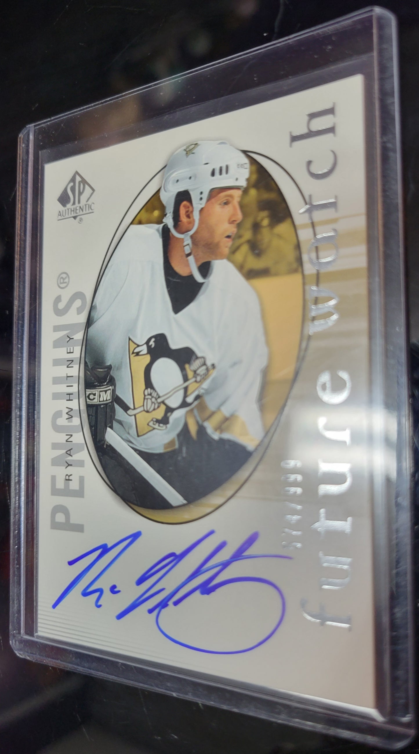 2005 06' Ryan Whitney UD SP Authentic Future Watch AUTOGRAPH #191 574/999 Pittsburgh Penguins