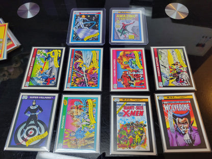 1st EDITION Marvel Cards 1990 One & Only Extremely Rare Base Set Spiderman Special Absolutely Mint Condition Worth Grading AUTHENTIC 10 Card