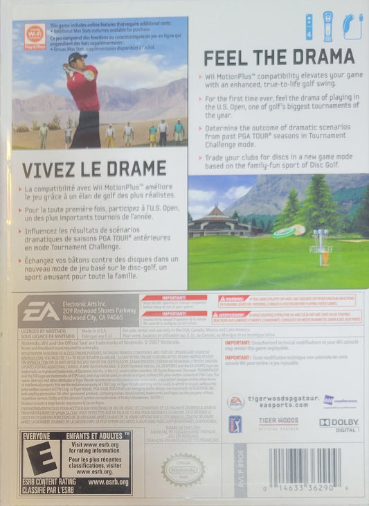 Tiger Woods PGA Tour 2010 - 2013 Nintendo - Wii - Entertainment System CIB Clean Disc