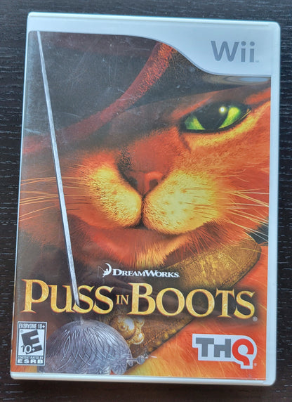 PUSS In BOOTS - 2011 Nintendo Wii - CIB Tested & Working - Clean Disc