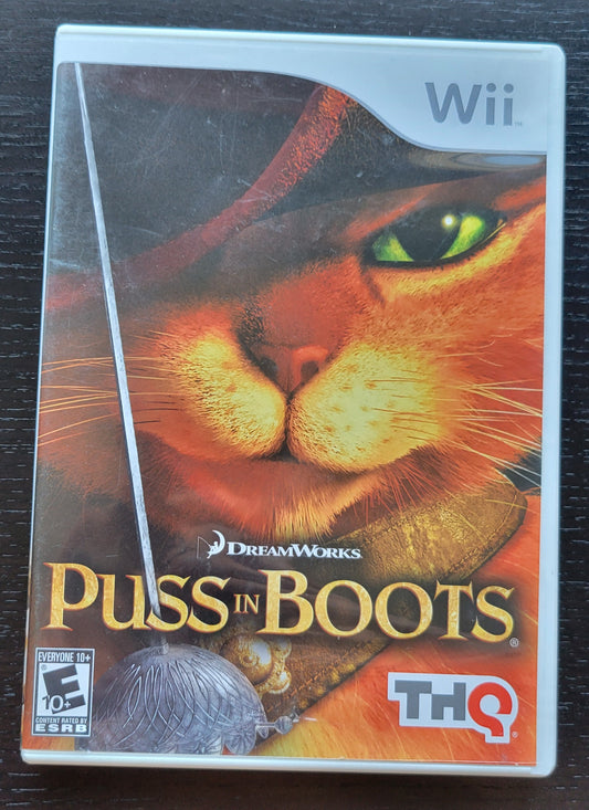 PUSS In BOOTS - 2011 Nintendo Wii - CIB Tested & Working - Clean Disc