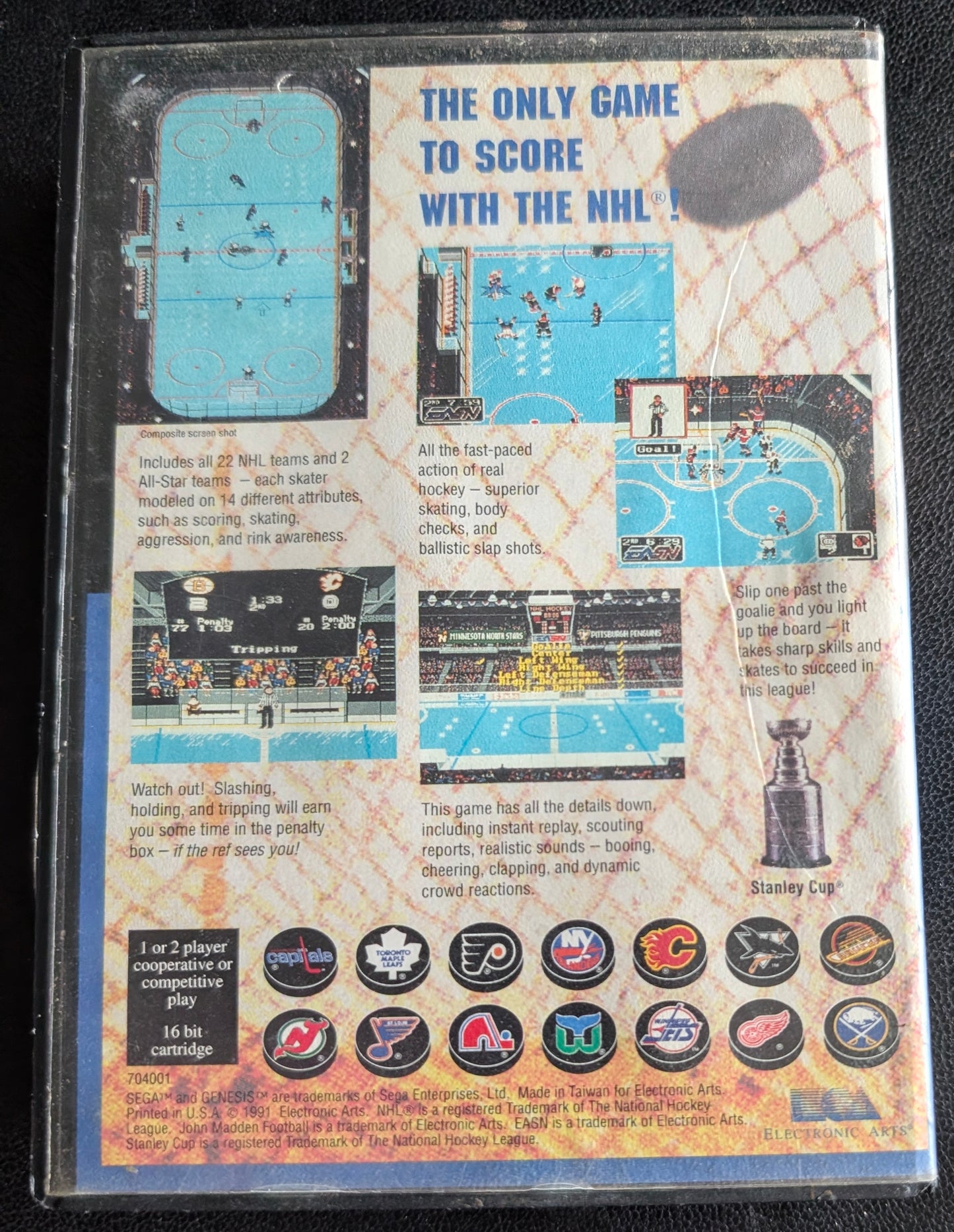 NHL Hockey - CIB (Sega Genesis) | 1991 | Sports / Hockey