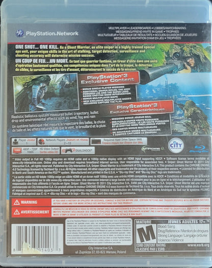 Sniper: Ghost Warrior (CIB) – Sony PlayStation 3 PS3 – Re-Sealed